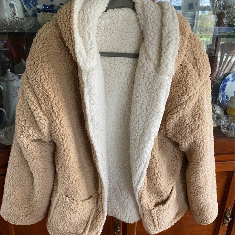 Reversible teddy jacket